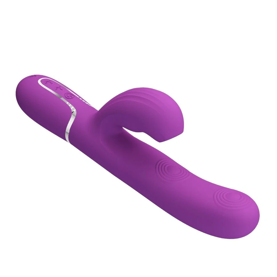 PRETTY LOVE - VIBRATEUR LAPIN MULTIFONCTION 3 EN 1 PERLITA VIOLET